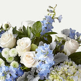 Blue and white flowers DIY floral class virtual GTA floral class