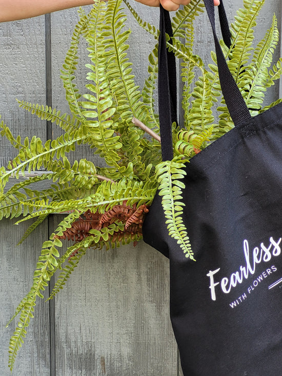 Fearless with Flowers Tote