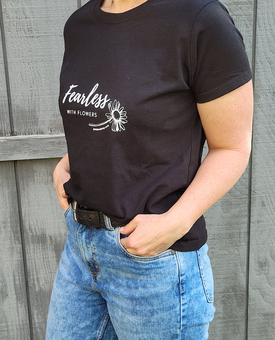 Fearless with Flowers TShirt