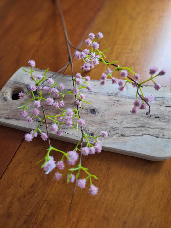 Faux pink gypsophila