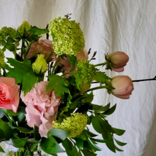 Spring flower vase DIY floral Class Petal Academy